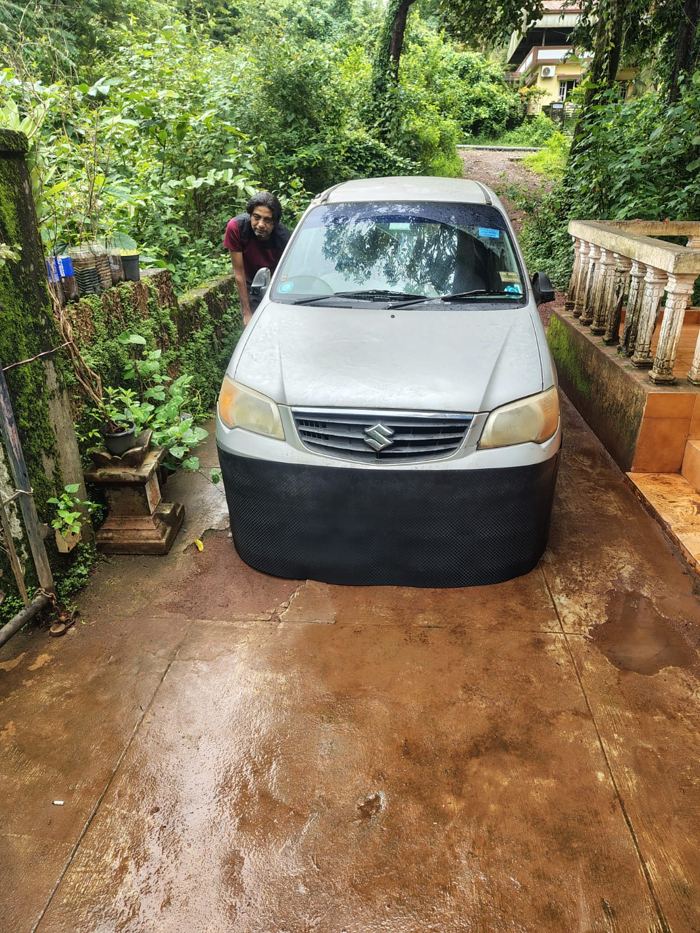 Rattix wrap on a customer's Maruti Suzuki, in the driveway